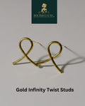 GOLD INFINITY TWIST STUDS (MRP Rs. 499/- OFFER PRICE Rs.299/-)