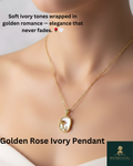GOLDEN ROSE IVORY PENDANT (MRP. Rs.999/- OFFER PRICE Rs.799/-)