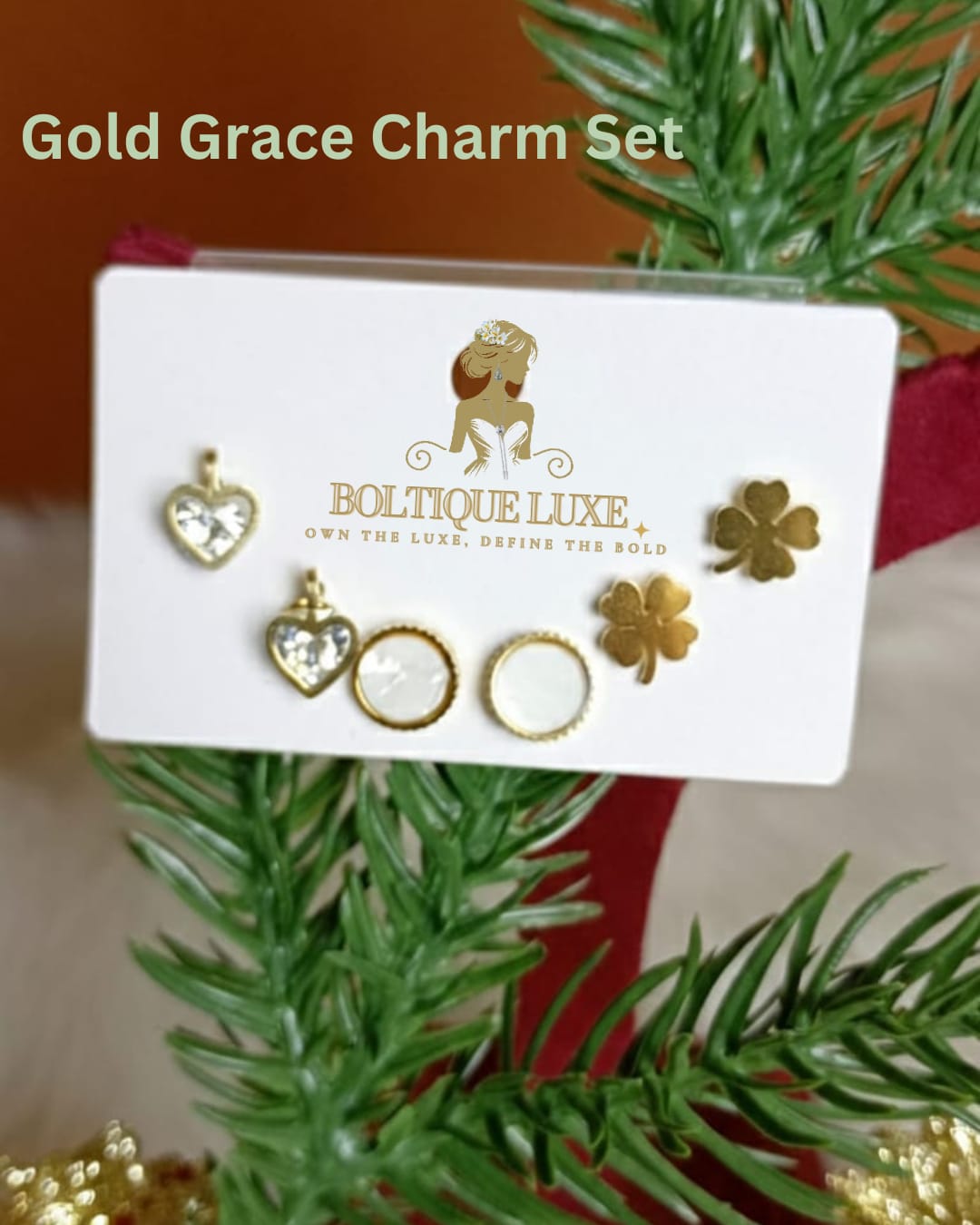 GOLD GRACE CHARM SET ( MRP Rs 899/- Offer Price Rs. 499/-)