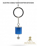 ELECTRIC COBALT GEAR SHIFTER KEYCHAINS