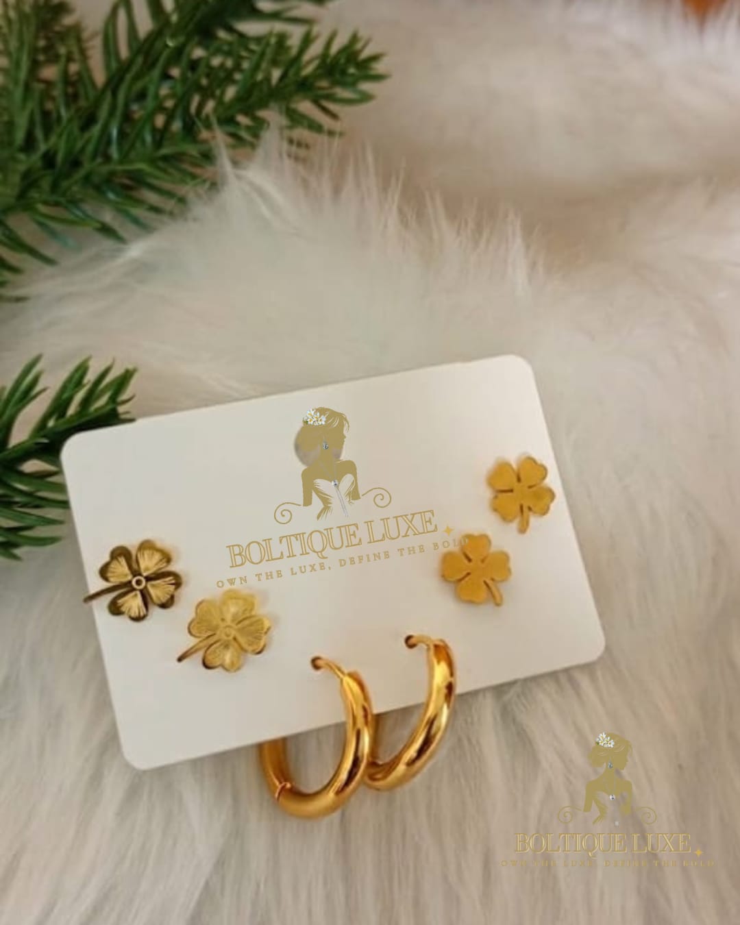 The Meadow Luxe Trio Earrings Set (MRP Rs.999/- Offer Price Rs.399/-)