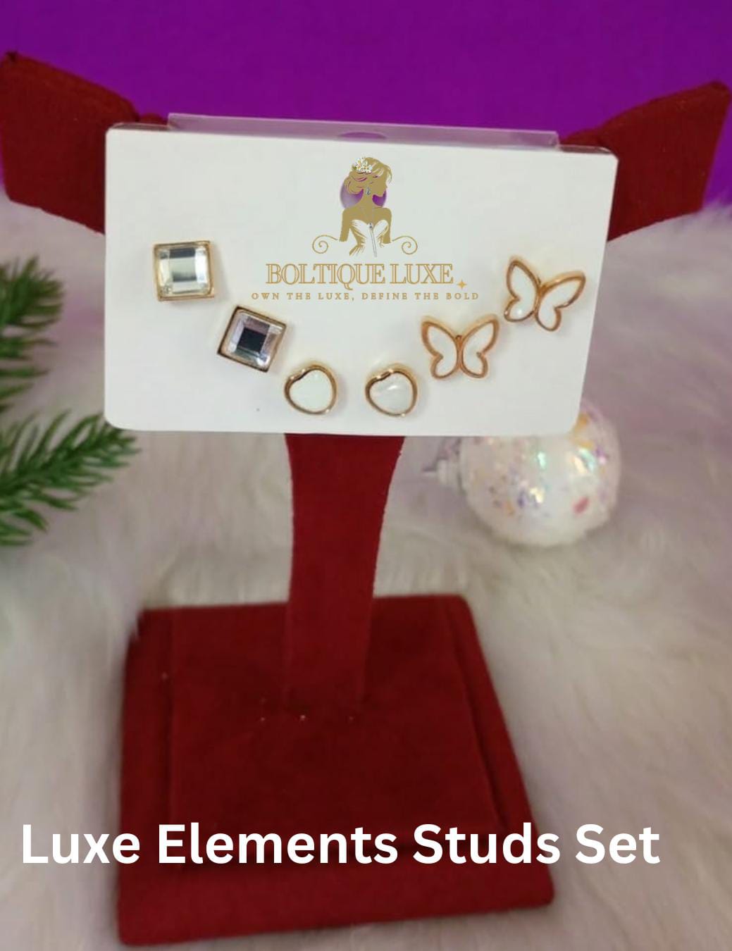 Luxe Elements Studs Set (MRP.Rs 999/- Offer Price Rs. 599/-)
