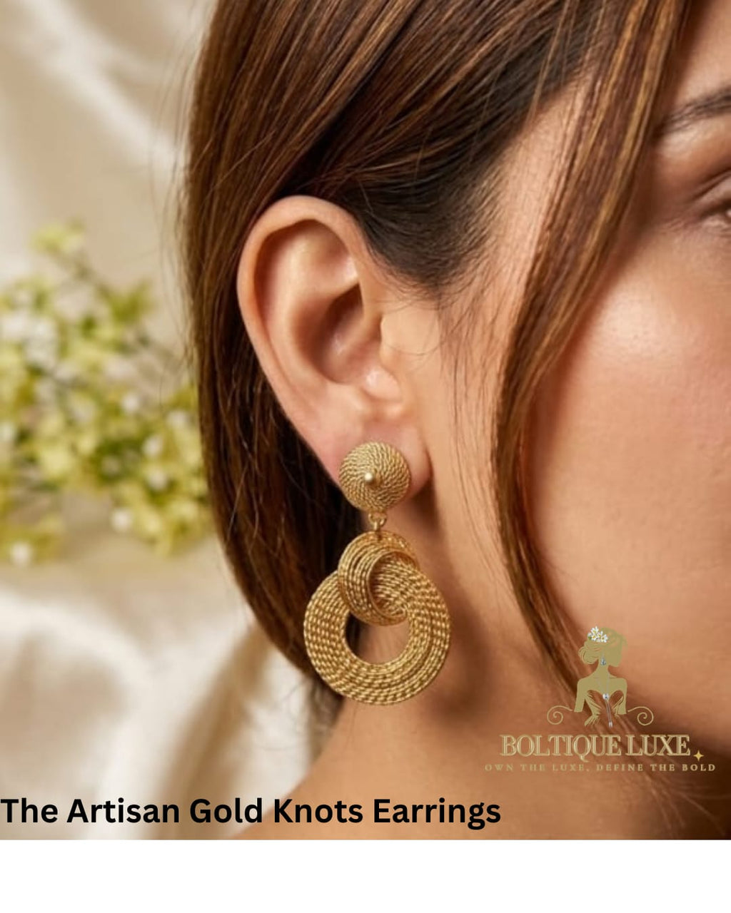 The Artisan Gold Knots Earrings