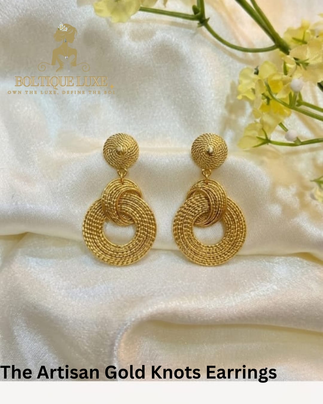 The Artisan Gold Knots Earrings