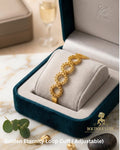 Golden Eternity Loop Cuff ( Adjustable)