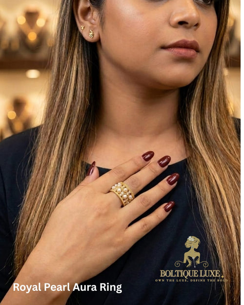 Royal Pearl Aura Ring