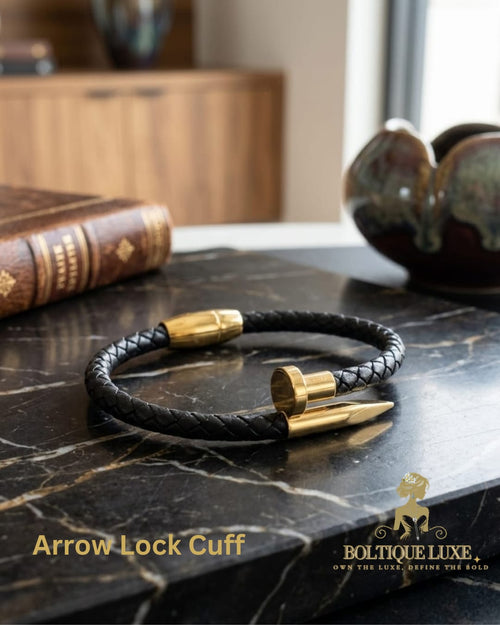 Arrow Lock Cuff Men's Wrist Band