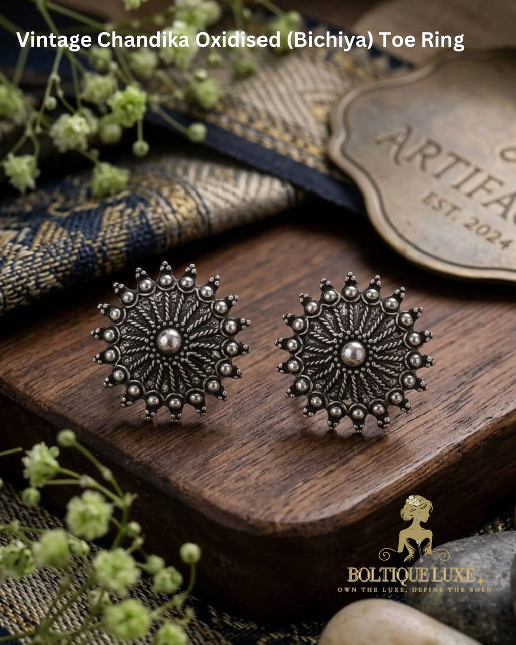 Vintage Chandika Oxidised (Bichiya) Toe Ring