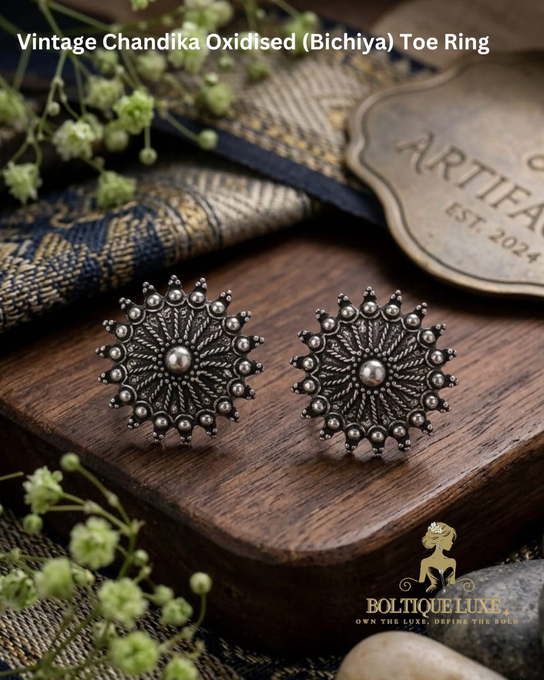Vintage Chandika Oxidised (Bichiya) Toe Ring