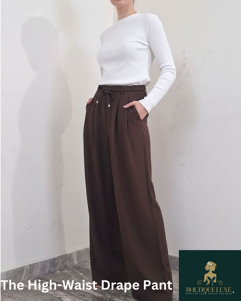 THE HIGH-WAIST DRAPE PANT
