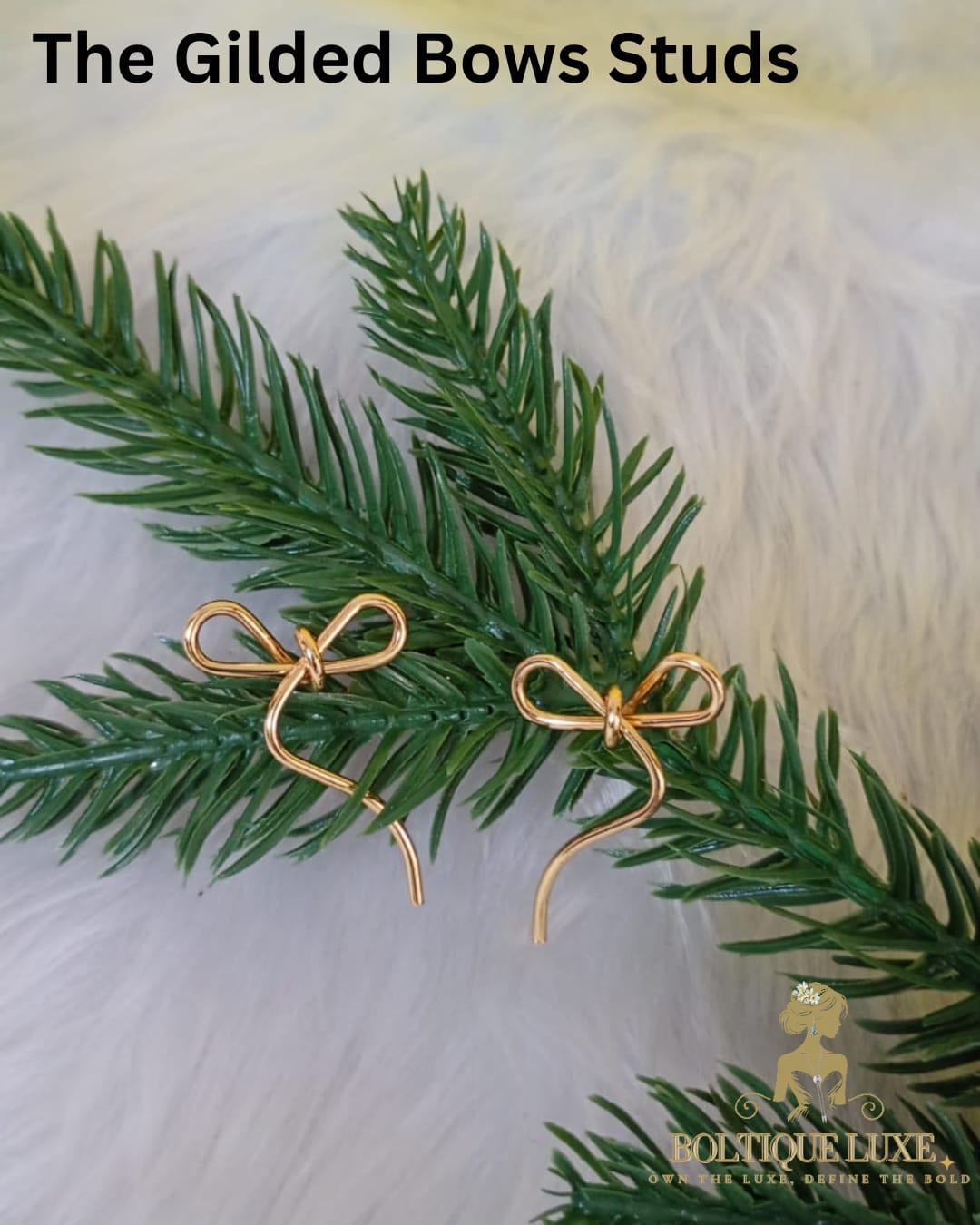 The Gilded Bows Studs (MRP Rs. 249/- Offer Price Rs. 149/-)