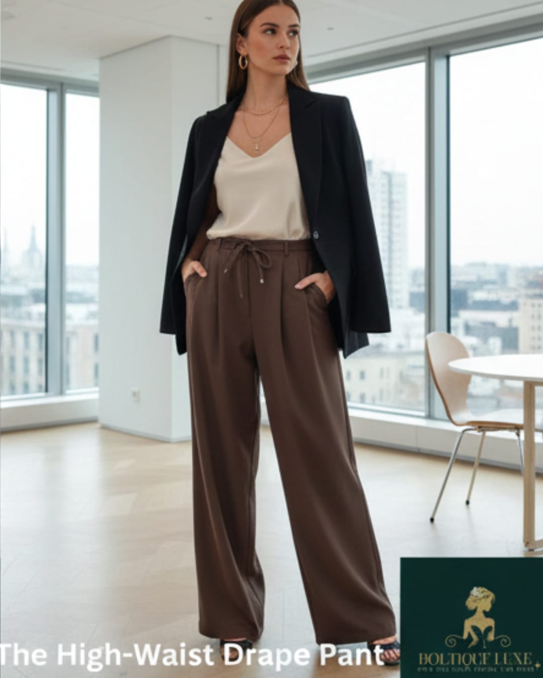 THE HIGH-WAIST DRAPE PANT